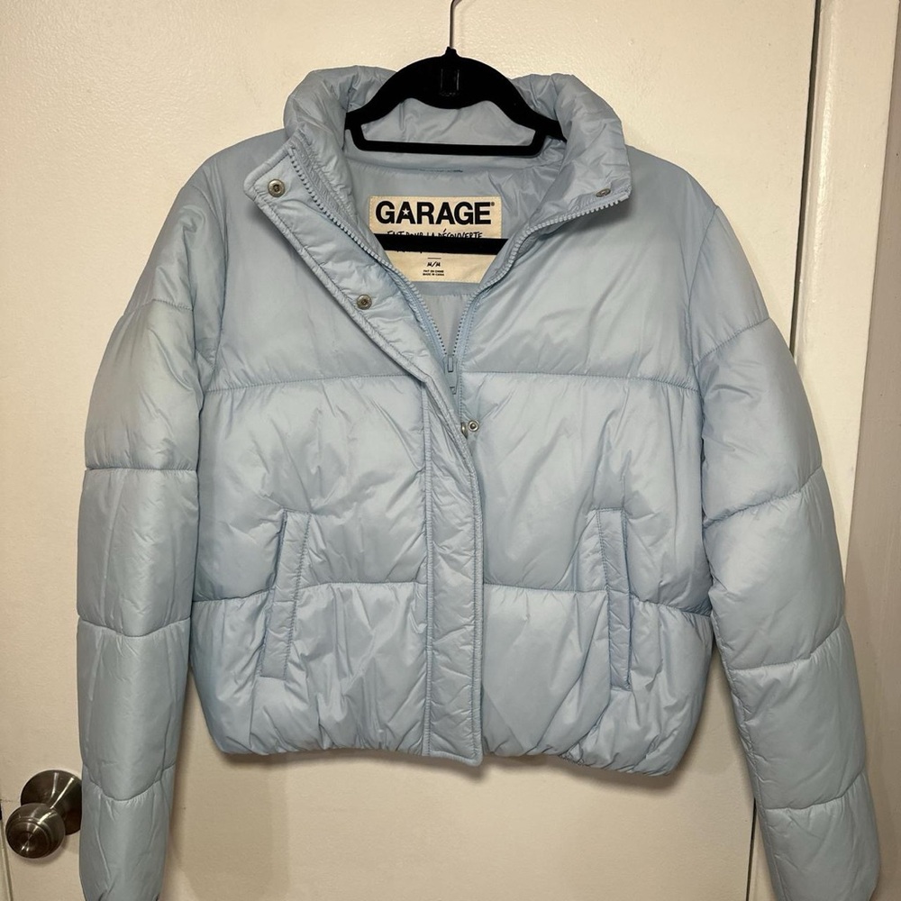 Garage Light Blue Puffer Jacket